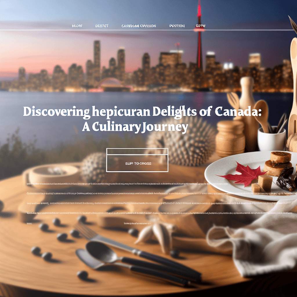 Discovering the Epicurean Delights of Canada: A Culinary Journey Inspired by Epicurious