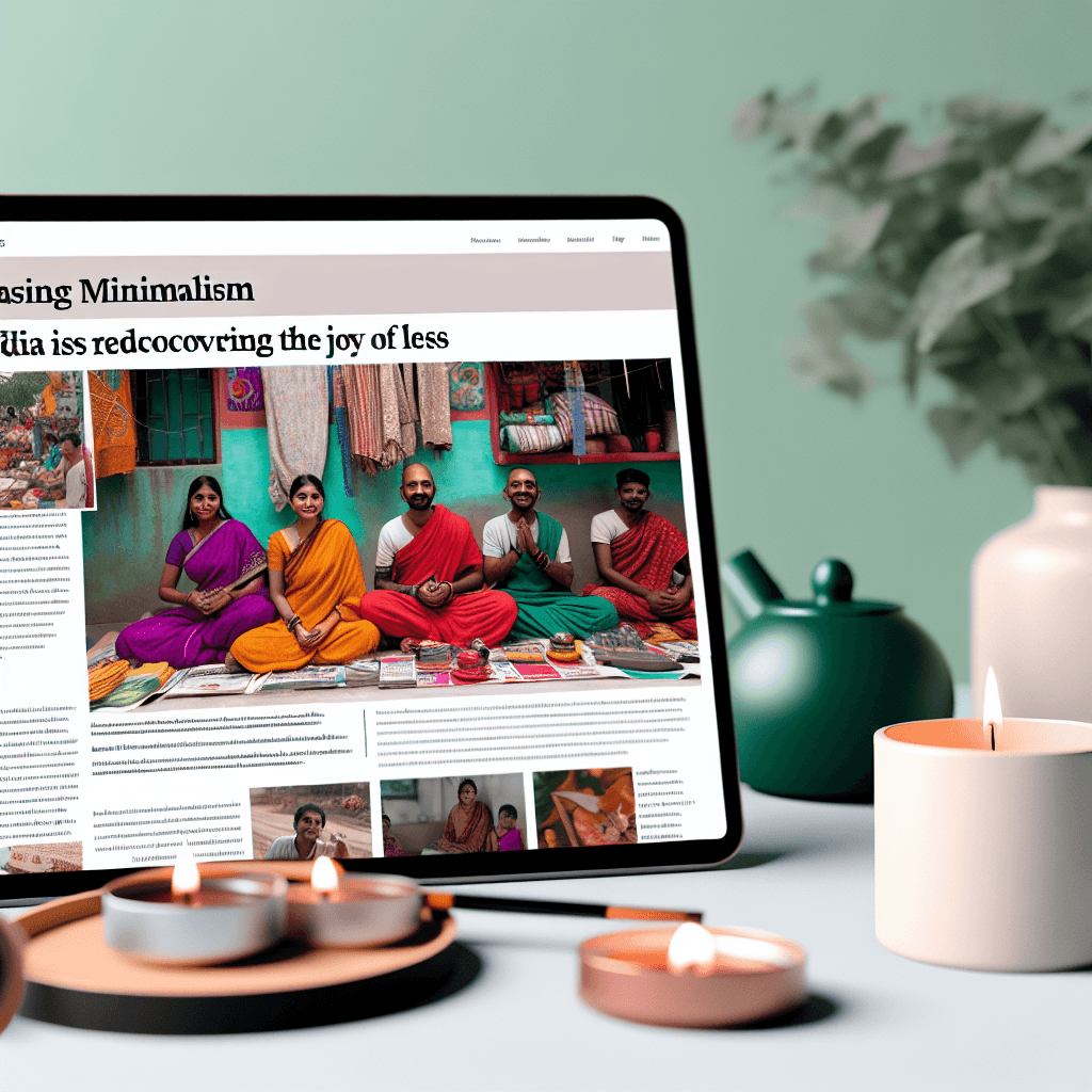 Embracing Minimalism: How India is Rediscovering the Joy of Less
