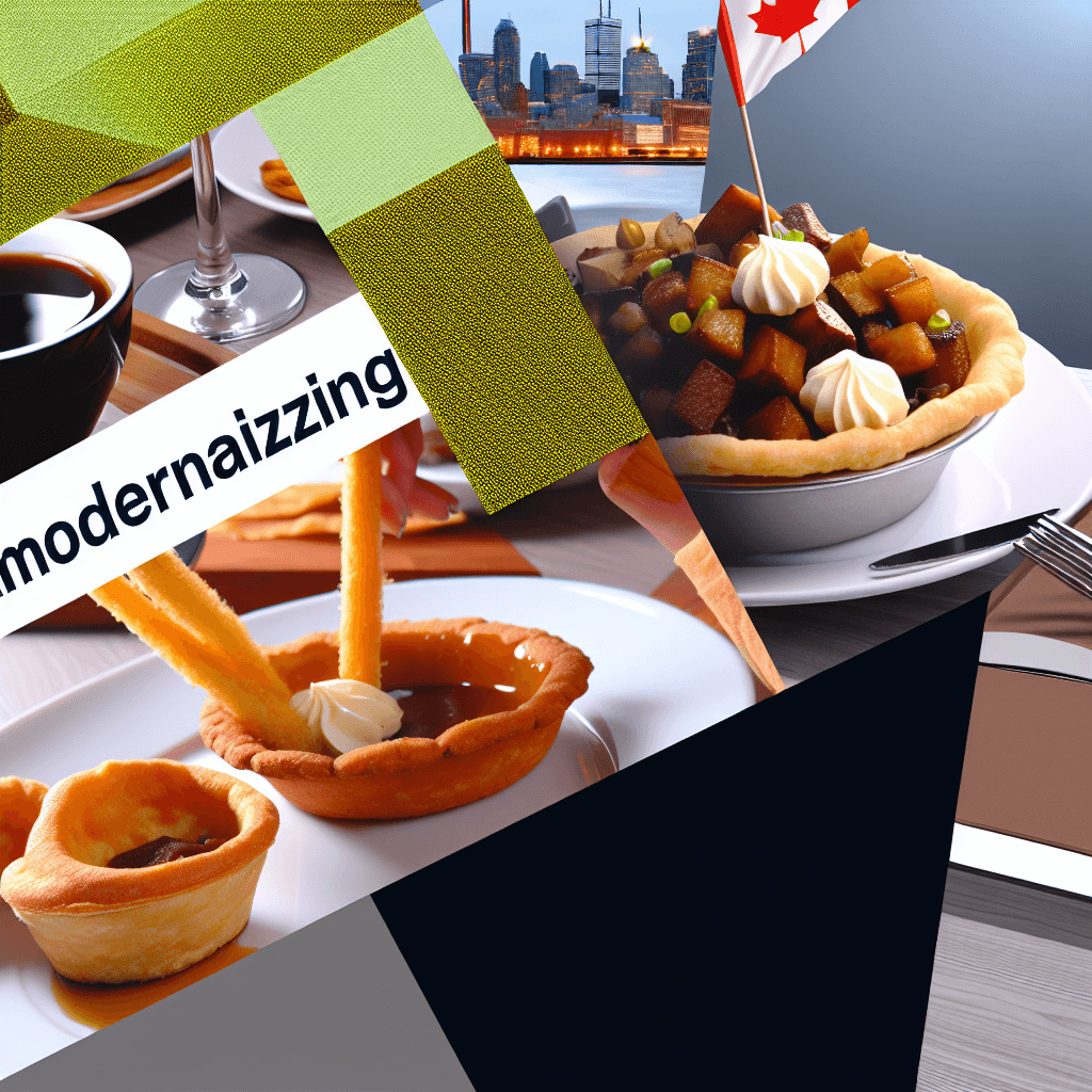Revamping Traditional Canadian Cuisine: A Modern Twist on Poutine, Butter Tarts, and More