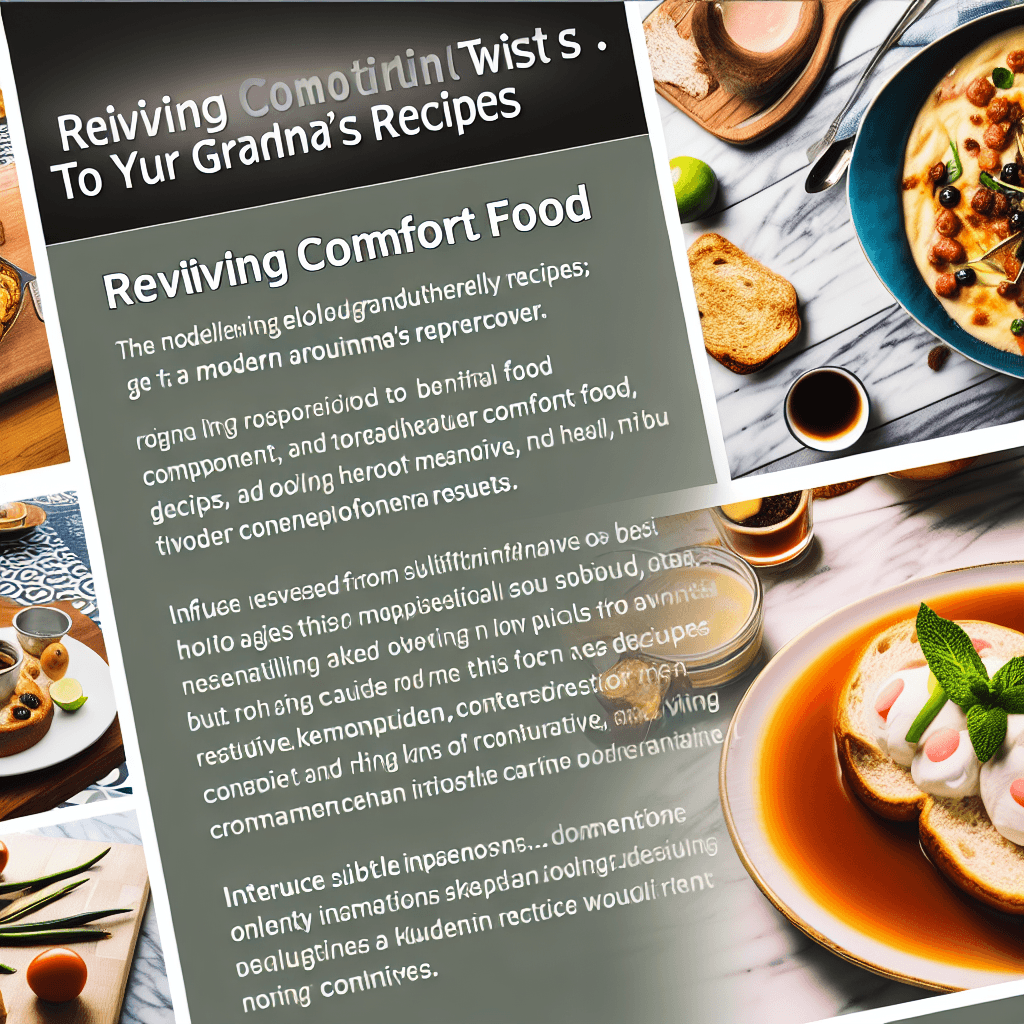 Reviving Comfort Food: A Modern Twist to Your Grandma's Recipes Inspired by Pinch of Yum - Cover Image