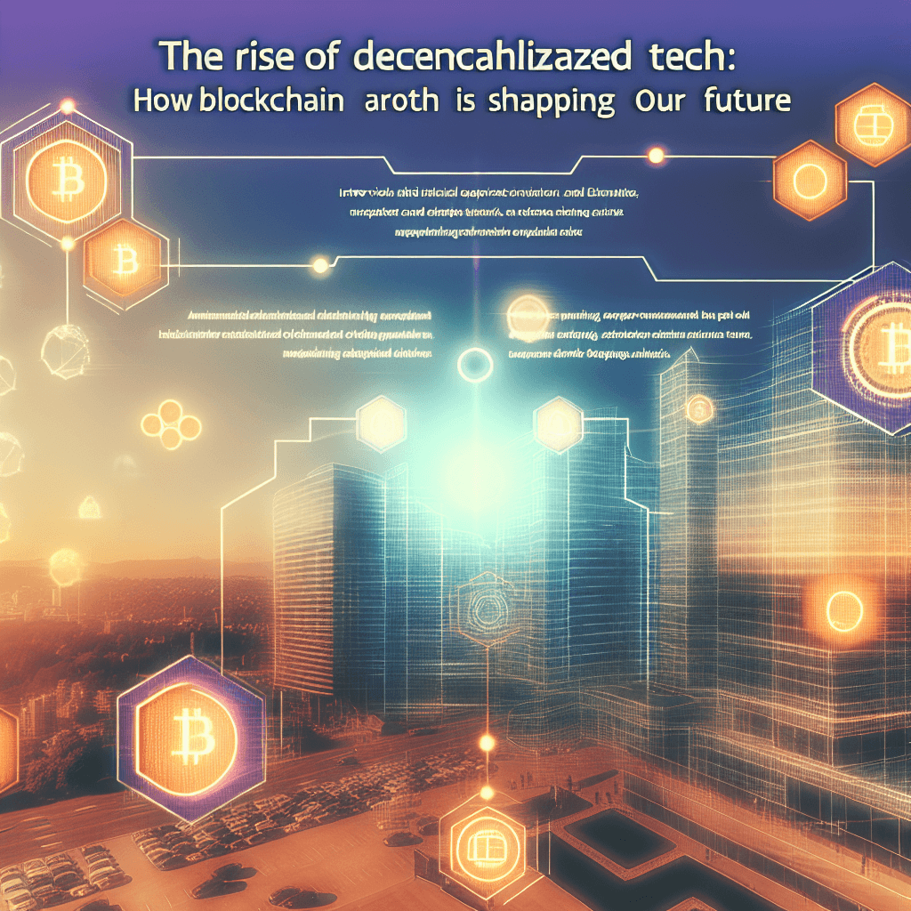The Rise of Decentralized Tech: How Blockchain is Shaping Our Future