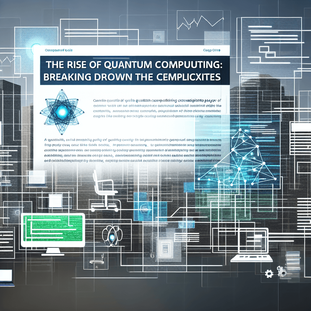 The Rise of Quantum Computing: Breaking Down the Complexities - Cover Image