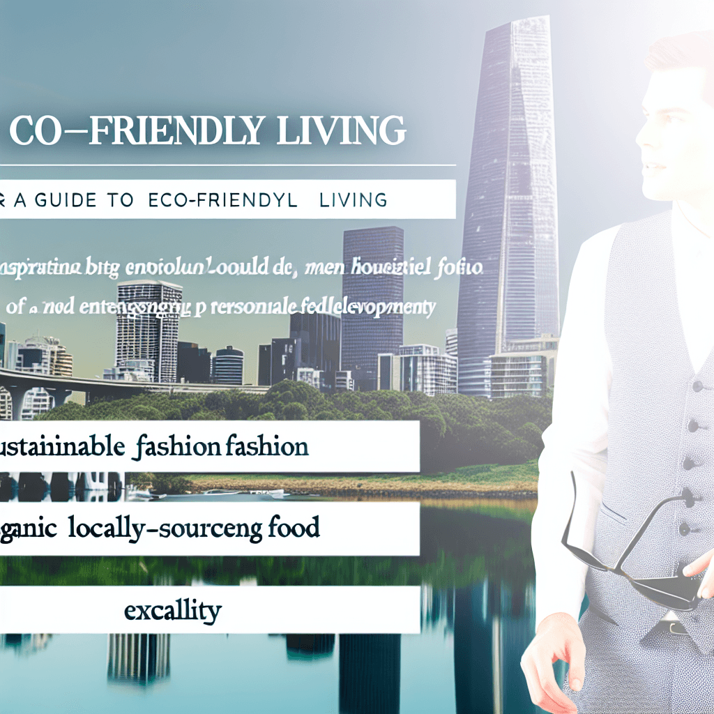 The Ultimate Men's Guide to Eco-Friendly Living in Australia: Fashion, Food and Lifestyle